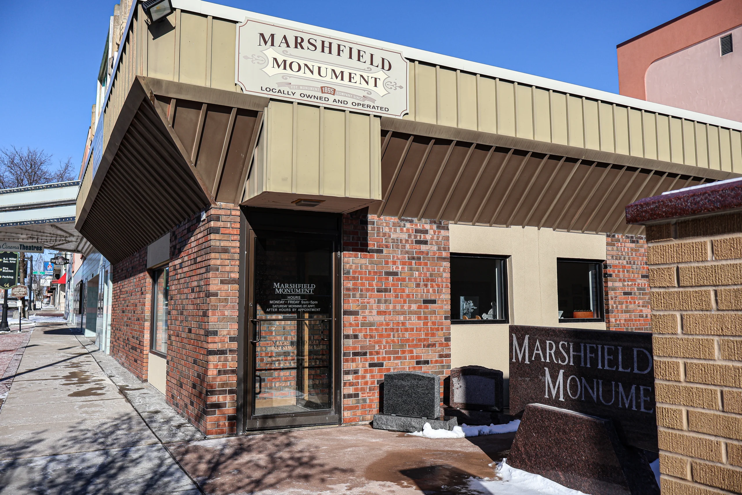 marshfield monument storefront